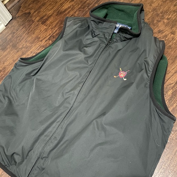 Polo Ralph Lauren golf vest fleece size XL green